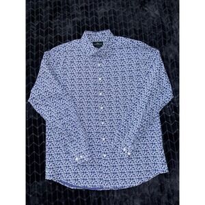 Rodd and Gunn Mens Shirt Colorful Sports‎ Fit All Over Print Blue Size X-Large